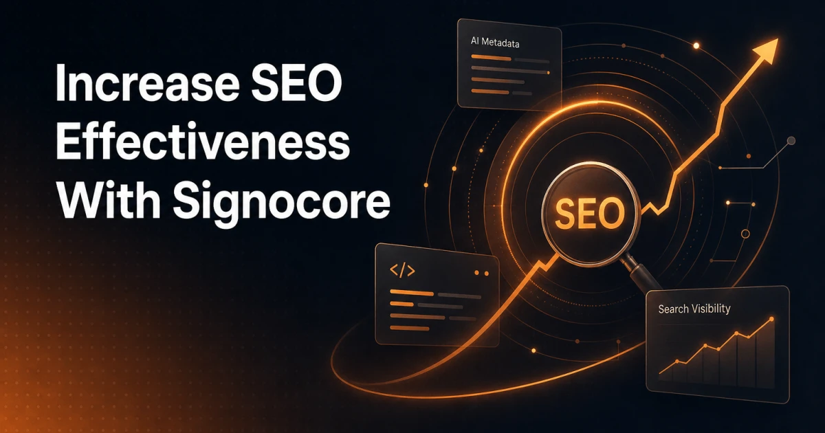 AI-generated metadata: Increased SEO effectiveness with Signocore SEO