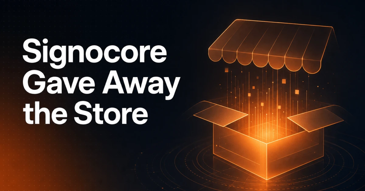 Signocore Just Gave Away the Store. And That's the Point.